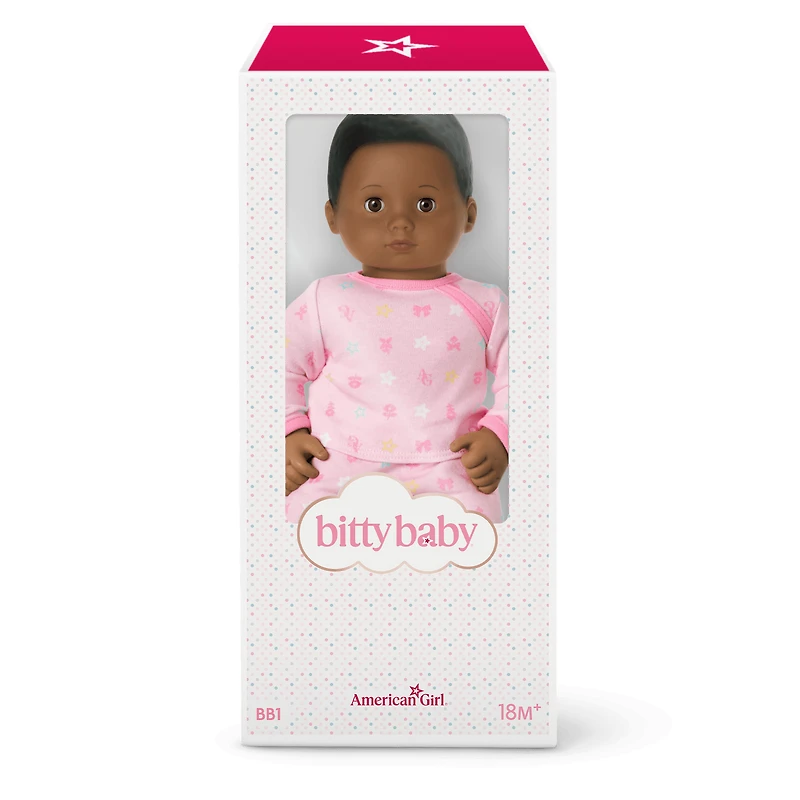 Bitty Baby® Doll #1 with black hair in Pastel