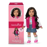 Truly Me™ 18-inch Doll #108 with curly black-brown hair