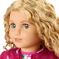 Truly Me™ 18-inch Doll #115 with curly blonde hair
