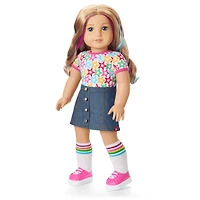 Truly Me™ 18-inch Doll #110 with wavy blonde hair