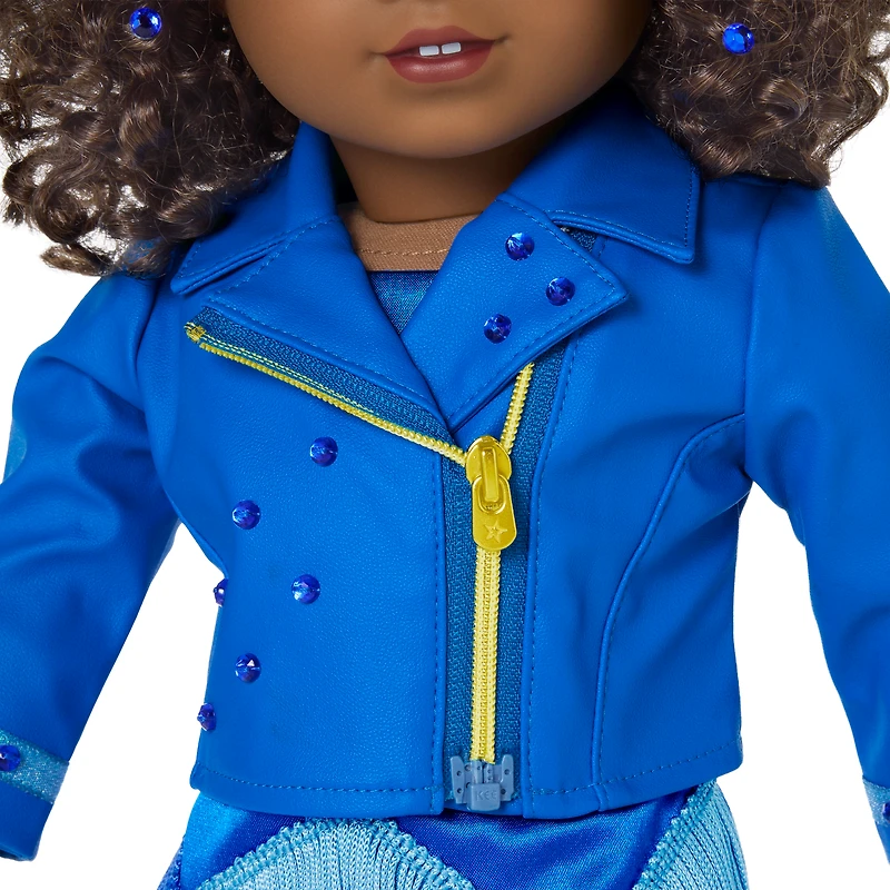 September Sapphire Sparkle Outfit for 18-inch Dolls