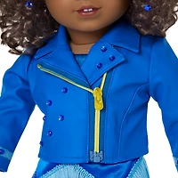 September Sapphire Sparkle Outfit for 18-inch Dolls