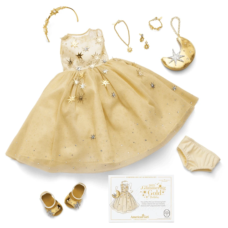 American Girl® 2025 Glimmering Gold™ Holiday Collector Doll