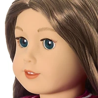 Truly Me™ 18-inch Doll #126 with wavy brown hair