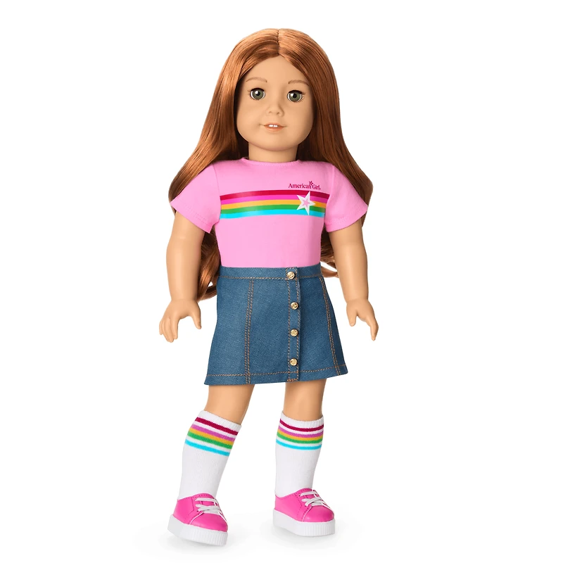 Truly Me™ 18-inch Doll #103 with wavy red hair