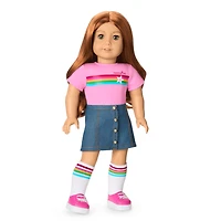 Truly Me™ 18-inch Doll #103 with wavy red hair