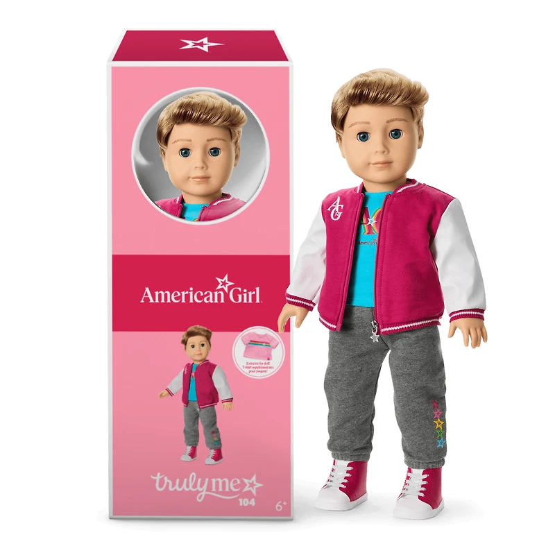Truly Me™ 18-inch Doll #104 with straight caramel hair