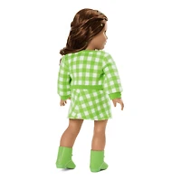 August Peridot Glow Outfit for 18-inch Dolls
