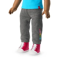 Truly Me™ 18-inch Doll #113 with curly dark-brown hair