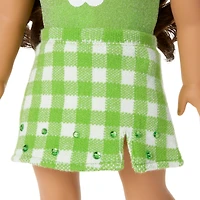 August Peridot Glow Outfit for 18-inch Dolls
