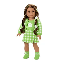 August Peridot Glow Outfit for 18-inch Dolls