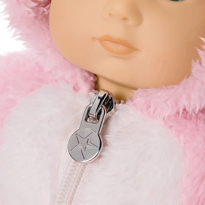 Playful Pink Bunny One-Piece Outfit for Bitty Baby® Dolls