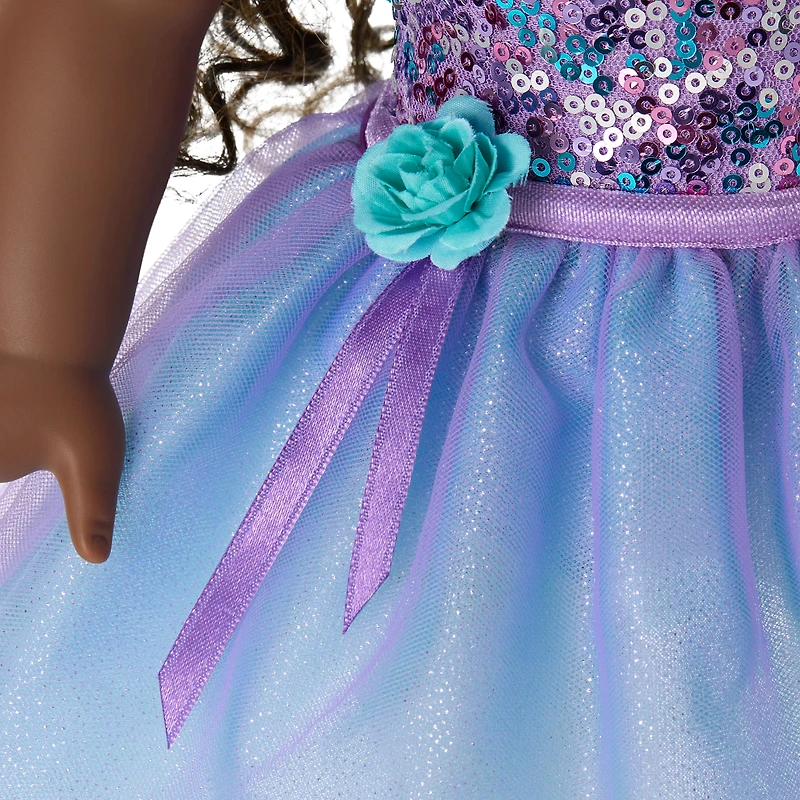 Truly Me™ #127 Doll & Dance All Day Set with curly dark-brown hair