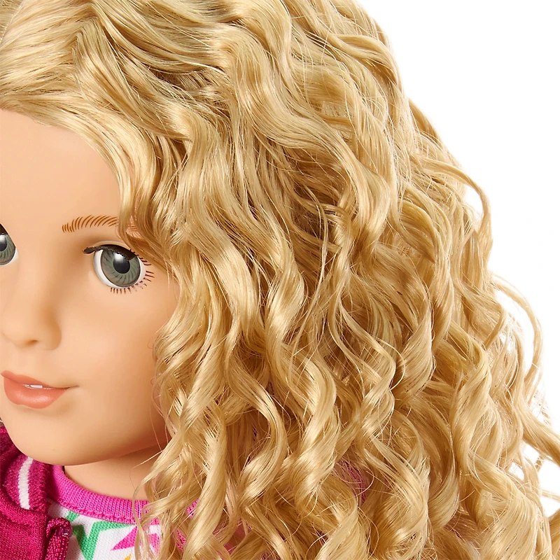 Truly Me™ 18-inch Doll #115 with curly blonde hair