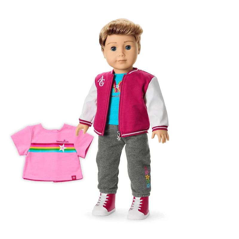 Truly Me™ 18-inch Doll #104 with straight caramel hair