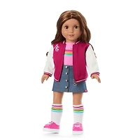 Truly Me™ 18-inch Doll #117 with wavy dark-brown hair
