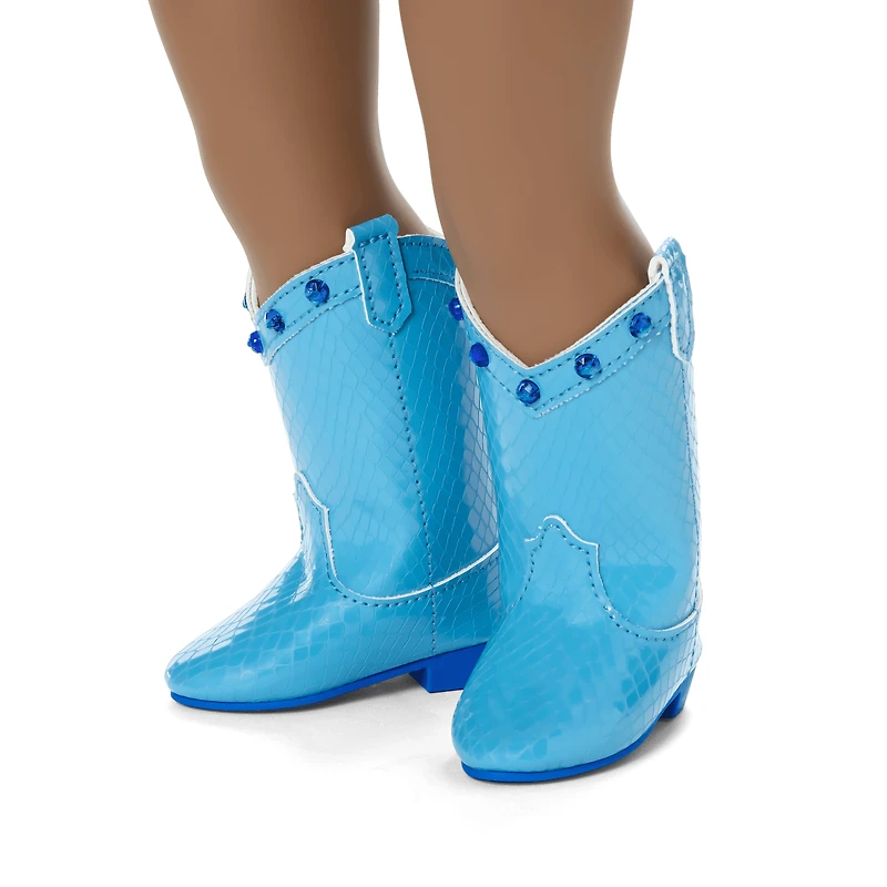 September Sapphire Sparkle Outfit for 18-inch Dolls