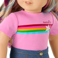 Truly Me™ 18-inch Doll #110 with wavy blonde hair