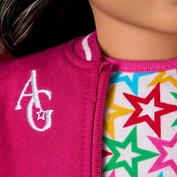 Truly Me™ 18-inch Doll #108 with curly black-brown hair