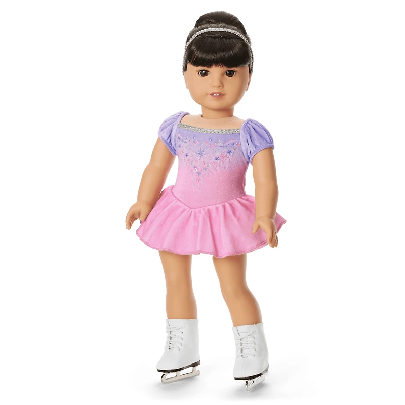 Spin in Style Figure-Skating Outfit for 18-inch Dolls