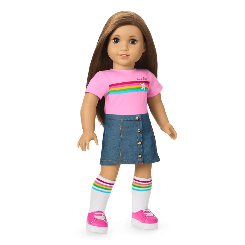 Truly Me™ 18-inch Doll #107, Puppy, Mini Backpack & Accessories AG™ Star Squad Bundle