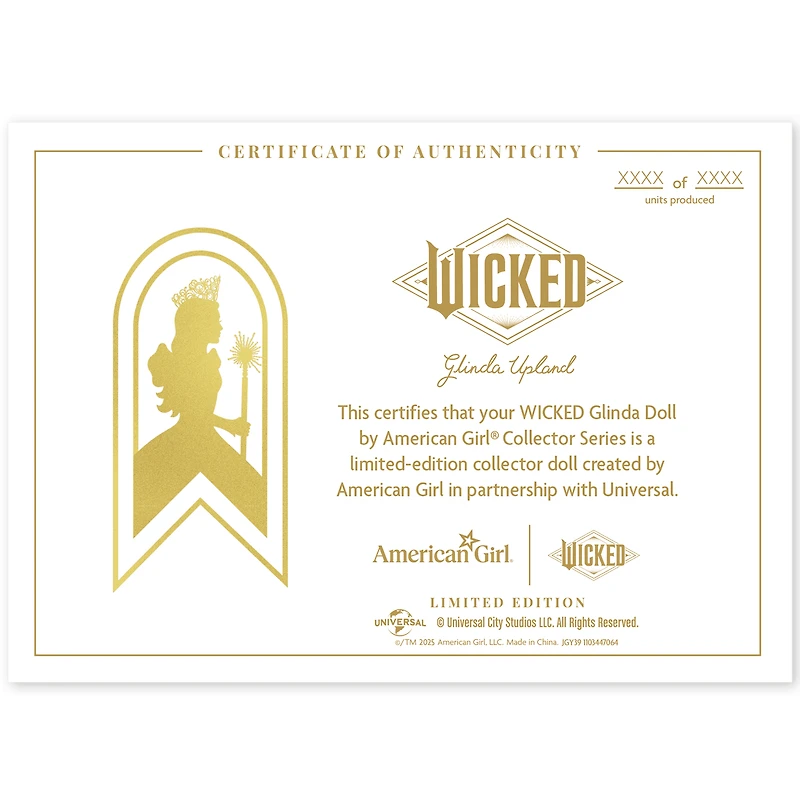 WICKED Glinda Doll by American Girl® Collector Series