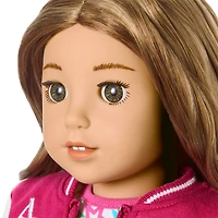Truly Me™ 18-inch Doll #118 with curly caramel hair