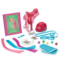 Chestnut Charm Horse & Western Flowers Denim Jumpsuit for 18-inch Dolls