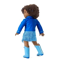 September Sapphire Sparkle Outfit for 18-inch Dolls