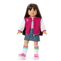 Truly Me™ 18-inch Doll #130 with straight black-brown hair