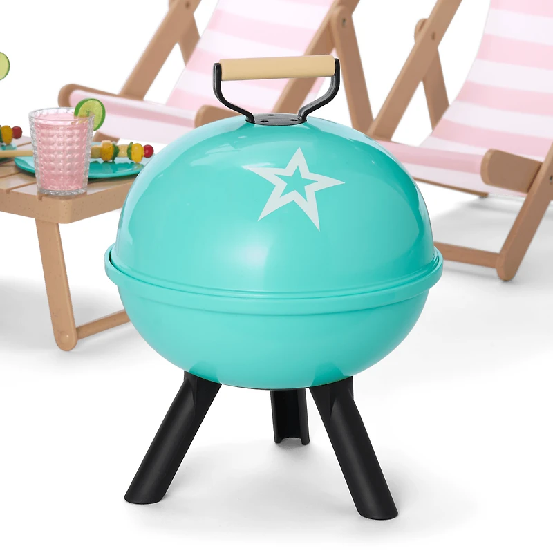 Raquel's™ Beach Chairs & Barbecue Set for 18-inch Dolls (Girl of the Year™ 2026)