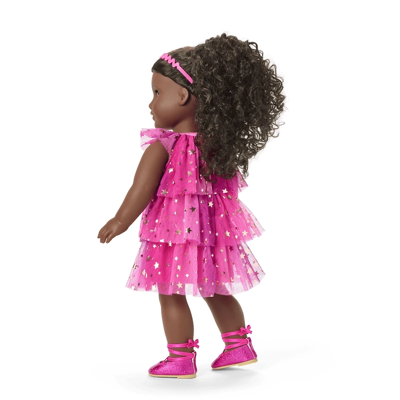 Pink Party-Ready Dresses for Girls & 18-inch Dolls