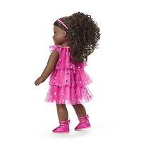 Pink Party-Ready Dresses for Girls & 18-inch Dolls