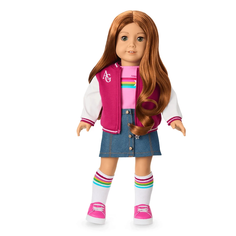 Truly Me™ 18-inch Doll #103 with wavy red hair