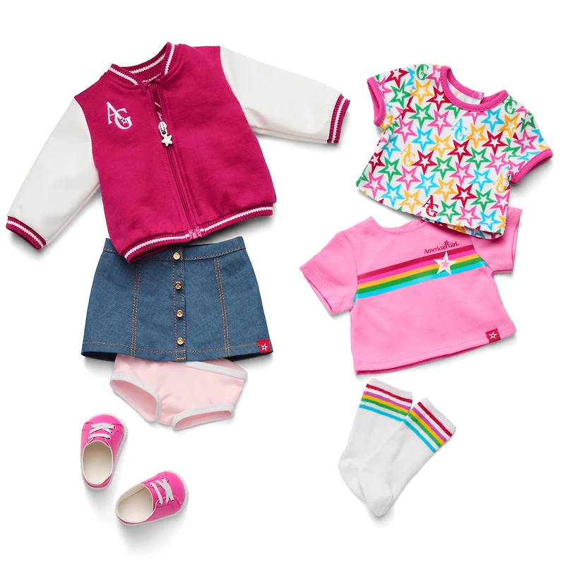 Truly Me™ 18-inch Doll #103, Puppy, Mini Backpack & Accessories AG™ Star Squad Bundle