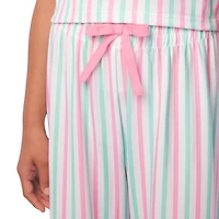 Raquel’s™ Coastal Stripes Pajamas for Girls & 18-inch Dolls
