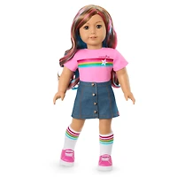 Truly Me™ 18-inch Doll #101 with wavy caramel hair