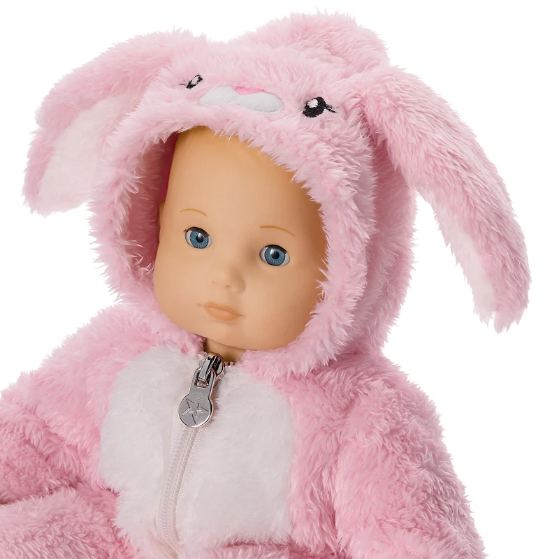 Playful Pink Bunny One-Piece Outfit for Bitty Baby® Dolls
