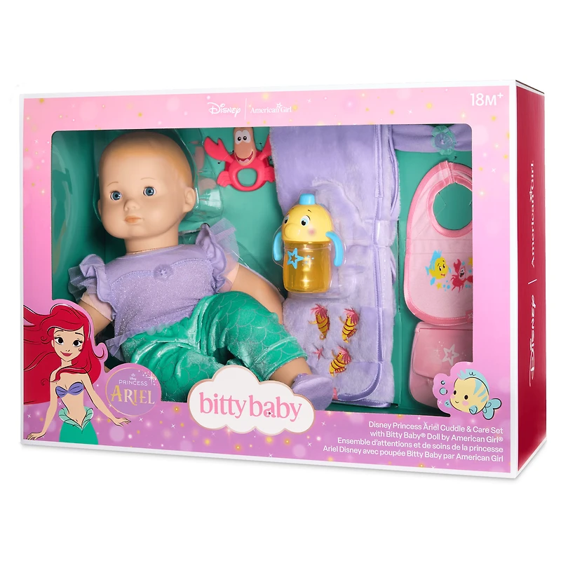 Disney Princess Ariel Cuddle & Care Set with Bitty Baby® Doll by American Girl®