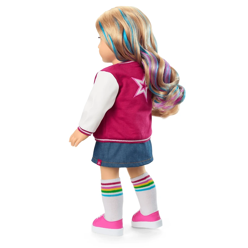 Truly Me™ 18-inch Doll #110 with wavy blonde hair