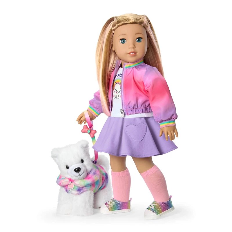 Summer’s™ Waggy Pup Tails™ Outfit for 18-inch Dolls (Girl of the Year™ 2025)