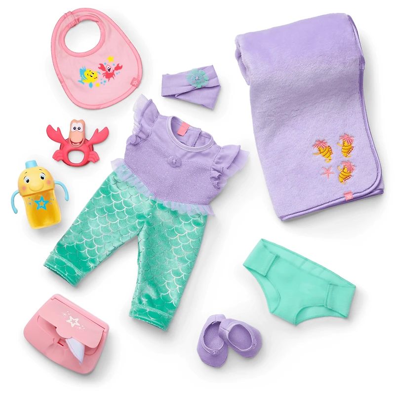 Disney Princess Ariel Cuddle & Care Set with Bitty Baby® Doll by American Girl®
