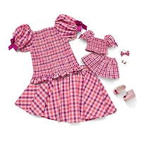 Raquel’s™ Gingham Ruffle Outfit for Girls & 18-inch Dolls + Raquel Doll (Girl of the Year™ 2026)
