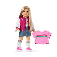 Truly Me™ 18-inch Doll #131 with straight blonde hair