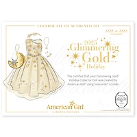American Girl® 2025 Glimmering Gold™ Holiday Collector Doll