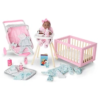 Little Bitty Baby™ Layette & High Chair Set for 7.75-inch Dolls