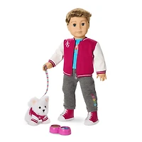 Truly Me™ 18-inch Doll #104 with straight caramel hair