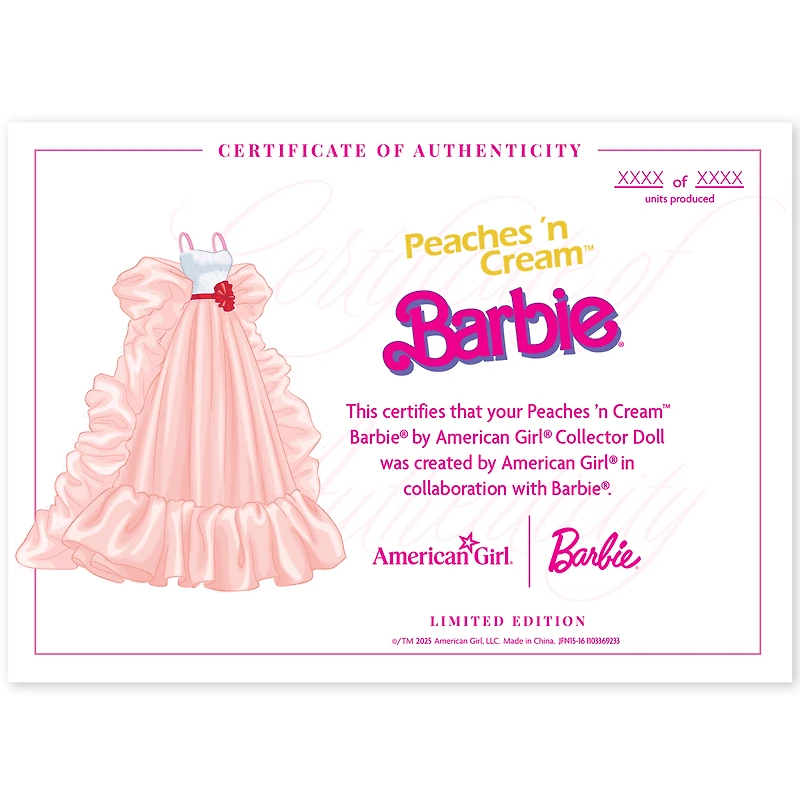 Peaches ’n Cream™ Barbie® by American Girl® Collector Doll