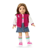 Truly Me™ 18-inch Doll #118 with curly caramel hair