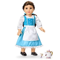 American Girl® Disney Princess Belle Blue Dress, Mrs. Potts, Chip & Accessories for 18-inch Dolls
